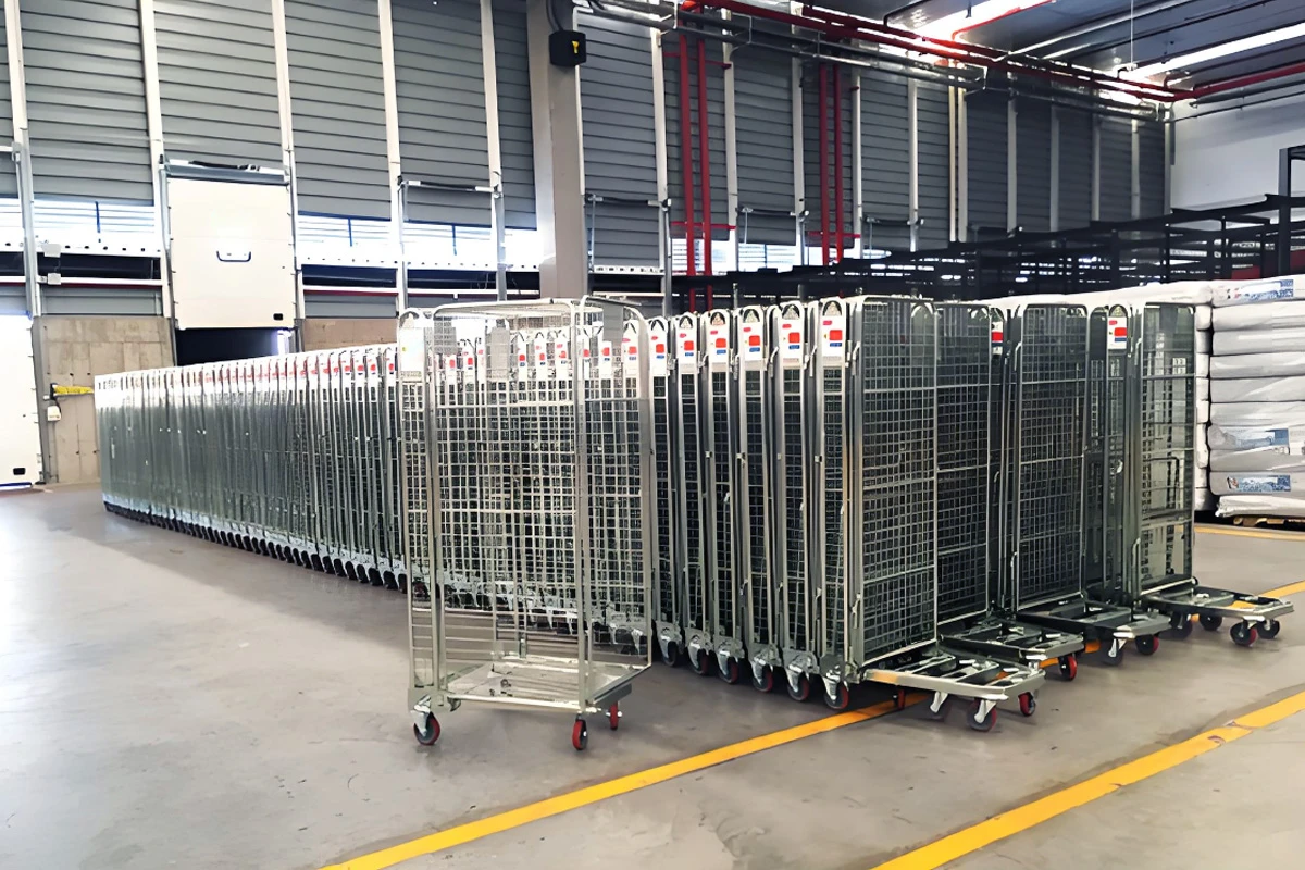 Two-Sided Roll Cage Containers