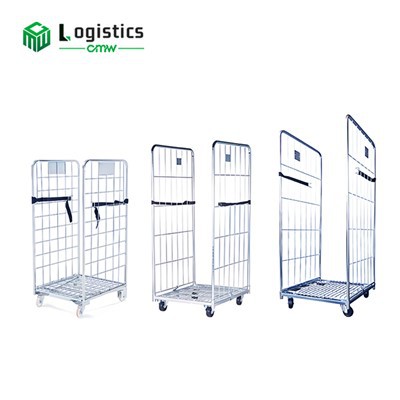 2 سائیڈ ٹوٹ جانے والی گودام لاجسٹک ٹرالی